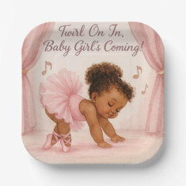 Plato De Papel Ballerina in the Making