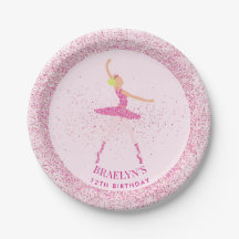 Ballerina Purpurina Confetti Birthday Design