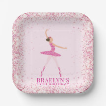 Ballerina Purpurina Confetti Birthday Design