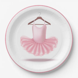 Plato De Papel Ballerina Tutu Ballet Pink Girly Elegly Glam