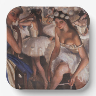 Plato De Papel Ballerinas en el Vestido (por Serebriakova)