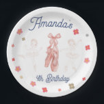 Plato De Papel Ballet Ballerina Patrón rosa Papel de cumpleaños P<br><div class="desc">Estas placas de papel de la Fiesta de Cumpleaños de la Sirena son perfectas para una celebración bajo el mar. Si necesita coordinar ELEMENTOS DE COINCIDENCIA,  por favor consulte nuestra colección o tienda coincidente.</div>