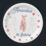Plato De Papel Ballet Ballerina Patrón rosa Papel de cumpleaños P<br><div class="desc">Estas placas de papel de la Fiesta de Cumpleaños de la Sirena son perfectas para una celebración bajo el mar. Si necesita coordinar ELEMENTOS DE COINCIDENCIA,  por favor consulte nuestra colección o tienda coincidente.</div>