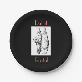 Plato De Papel Ballet Placas de papel recital