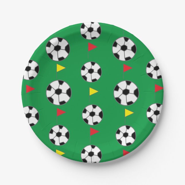 Plato De Papel Balón de fútbol (Anverso)
