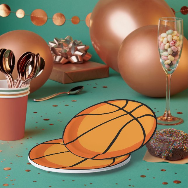 Plato De Papel Baloncesto (Multi)