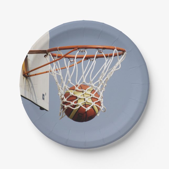 Plato De Papel Baloncesto (Anverso)