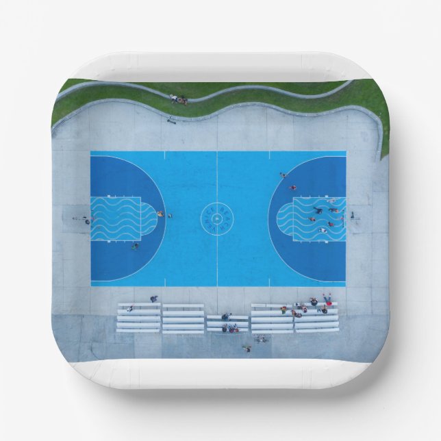 Plato De Papel Baloncesto 109 (Anverso)