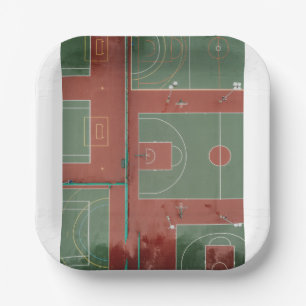 Plato De Papel Baloncesto 110