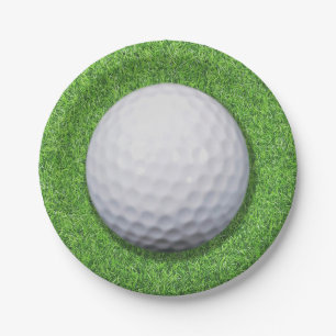 Plato De Papel Baloncesto de golf en Grass