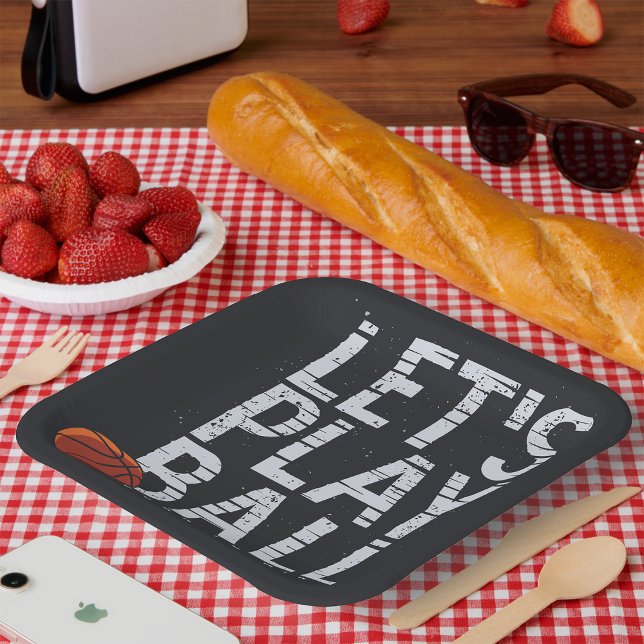 Plato De Papel Baloncesto Juegue a la Bola Nacida para Ganar Depo (Subido por el creador)