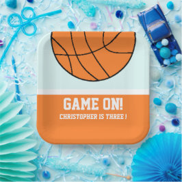 Plato De Papel Baloncesto por 3 años