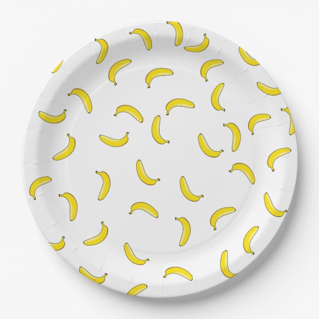 Plato De Papel Banana blanca (Anverso)