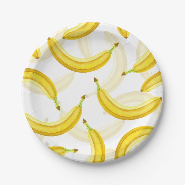 Plato De Papel Bananas (Anverso)
