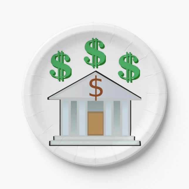 Plato De Papel Banca de placas de papel (Anverso)