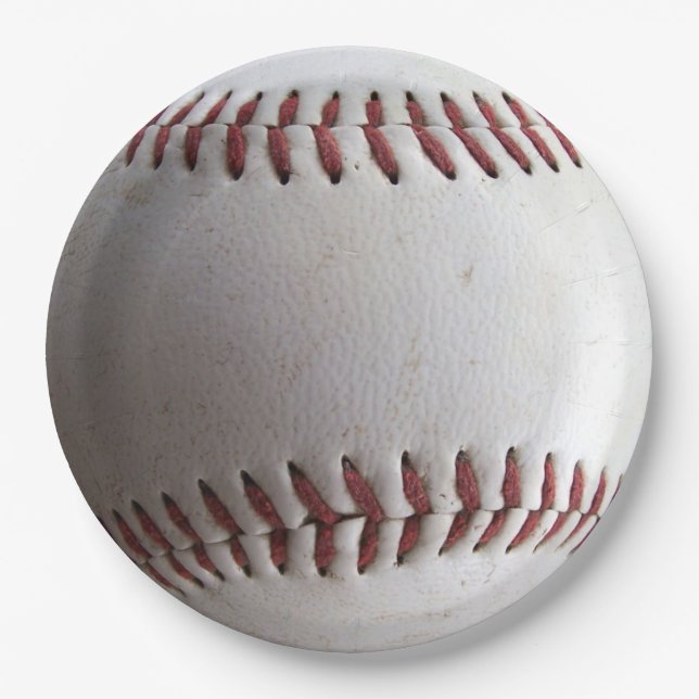 Plato De Papel Bandas deportivas de béisbol (Anverso)