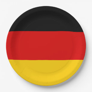 Plato De Papel Bandera alemana (Alemania)