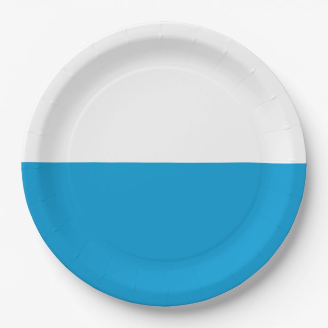 Plato De Papel Bandera bávara (Anverso)