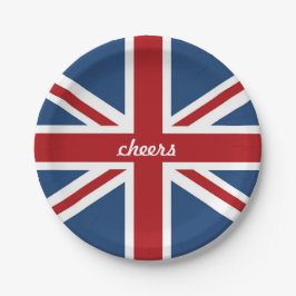 Plato De Papel Bandera clásica de Union Jack Reino Unido