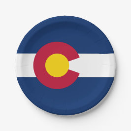 Plato De Papel Bandera coloradana, Bandera de Colorado