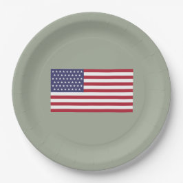 Plato De Papel Bandera de 51 estrellas de los Estados Unidos de A