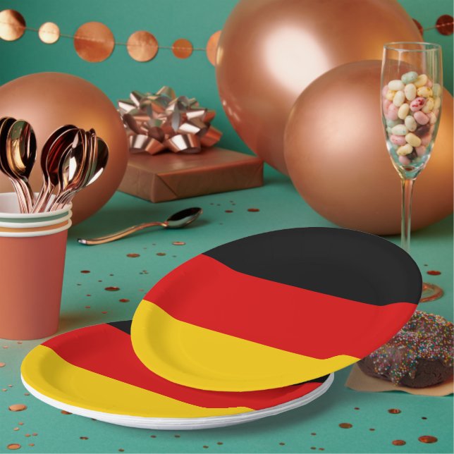 Plato De Papel Bandera de Alemania (Multi)