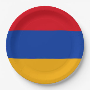 Plato De Papel Bandera de Armenia