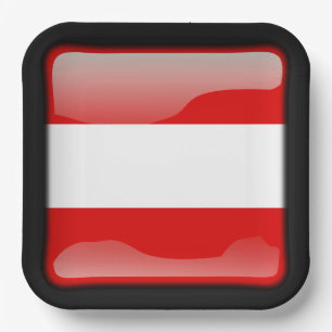 Plato De Papel Bandera_de_Austria