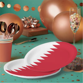 Plato De Papel Bandera de Bahréin