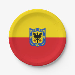 Plato De Papel Bandera de Bogotá