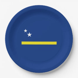 Plato De Papel Bandera de Curazao