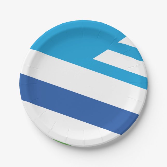 Plato De Papel Bandera de Dayton, Ohio (Anverso)