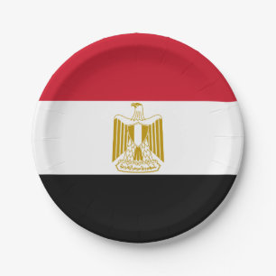 Plato De Papel Bandera de Egipto (Egipto)