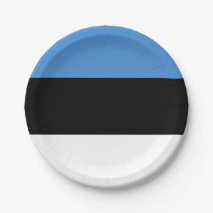 Plato De Papel Bandera de Estonia (estonia)