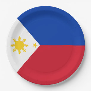 Plato De Papel Bandera de Filipinas