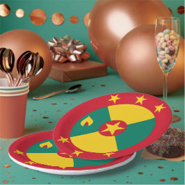 Plato De Papel Bandera de Granada