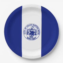 Plato De Papel Bandera de Grand Rapids (Michigan City)