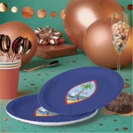 Plato De Papel Bandera de Guam