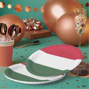 Plato De Papel Bandera de Hungría