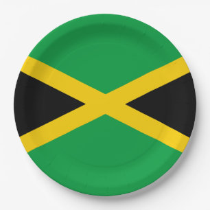 Plato De Papel Bandera de Jamaica