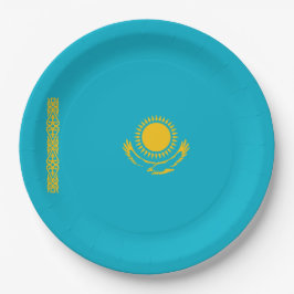 Plato De Papel Bandera de Kazajistán