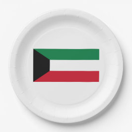 Plato De Papel Bandera de Kuwait