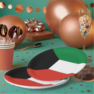 Plato De Papel Bandera de Kuwait