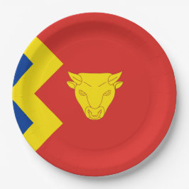 Plato De Papel Bandera de la ciudad de Birmingham