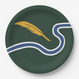 Plato De Papel Bandera de la ciudad de Northampton (Massachusetts