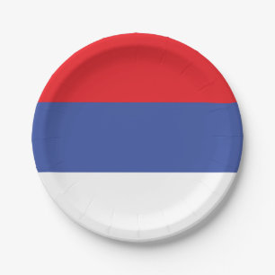Plato De Papel Bandera de la República Srpska