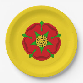 Plato De Papel Bandera de Lancashire