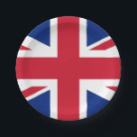 Plato De Papel Bandera de las placas de papel del Reino Unido<br><div class="desc">Bandera de las placas de papel del Reino Unido</div>