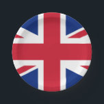 Plato De Papel Bandera de las placas de papel del Reino Unido<br><div class="desc">Bandera de las placas de papel del Reino Unido</div>