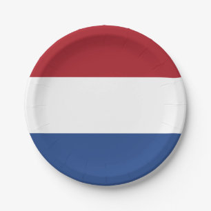 Plato De Papel Bandera de las placas de papel holandesas